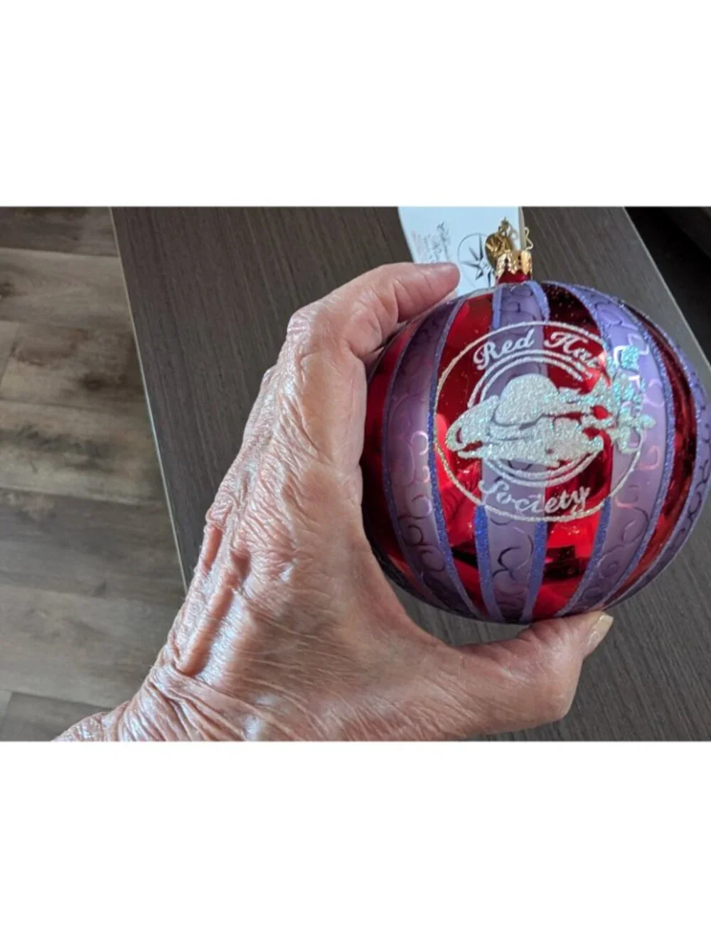 Christopher Radko 2004 Red Hat Society Ornament • Style 3010808 • Mouth‑Blown